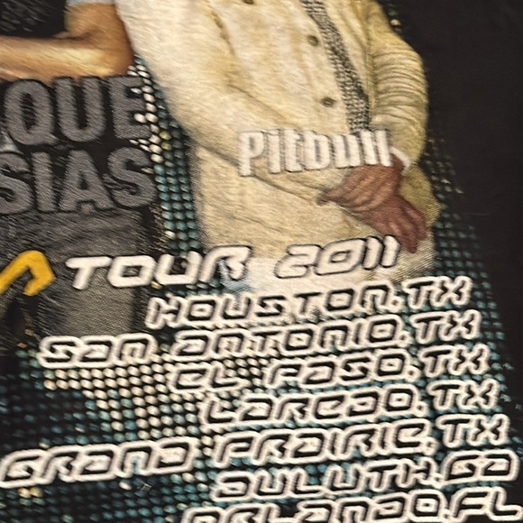 2011 Enrique Iglesias Euphoria Tour T-Shirt XL Black Cotton Short Sleeve - Picture 4 of 4